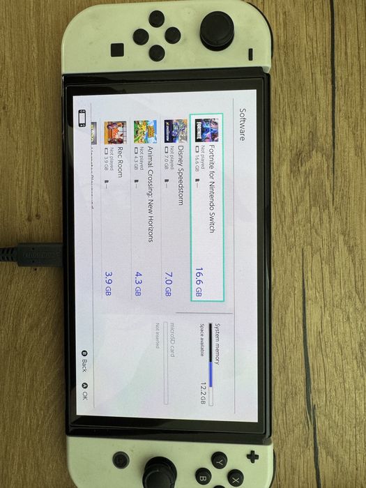 Nintendo oled alb