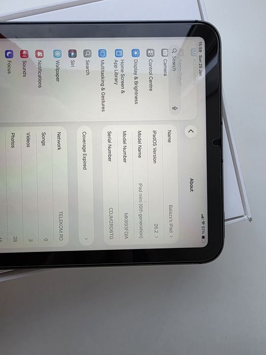 Vand iPad Mini  6 Cellular, 64 GB