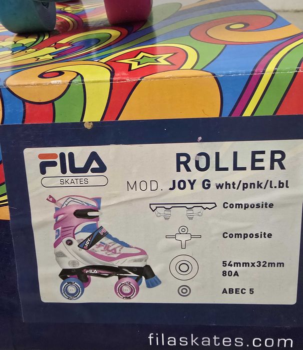 Patine cu rotile - role Fila Joy pentru copii, marime 35-38