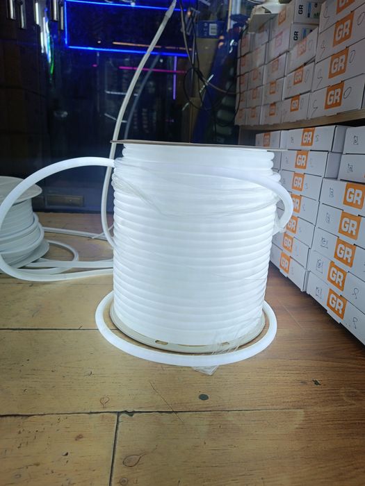 Неон лэд лента лед подсветка акрил neon led lenta metraj dumaloq gibki