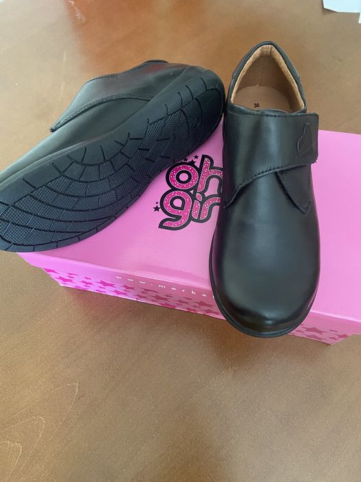 Туфли демисезонные для девочки, кожа, Испания, 35 размер