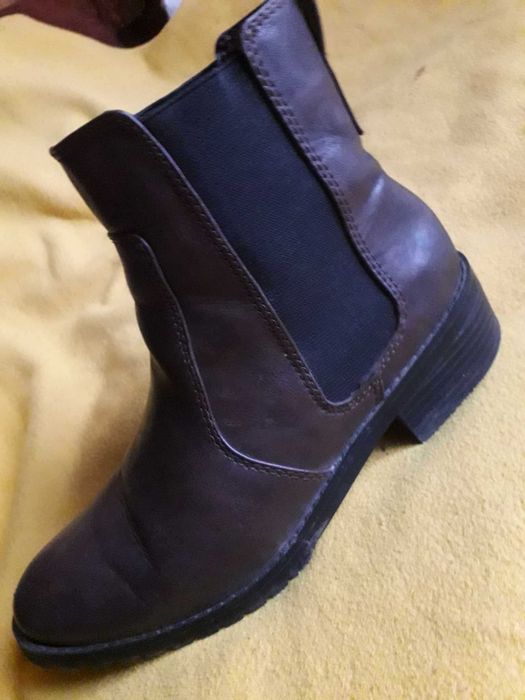 Дамски кожени боти "HM" номер 37