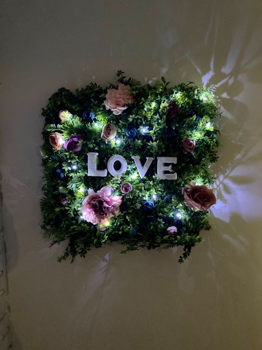 Картина / пано с цветя 3D за дома / парти / сватба / букви декорации