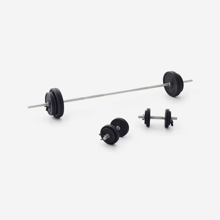 Set Gantere + Bara Decathlon (Corength)