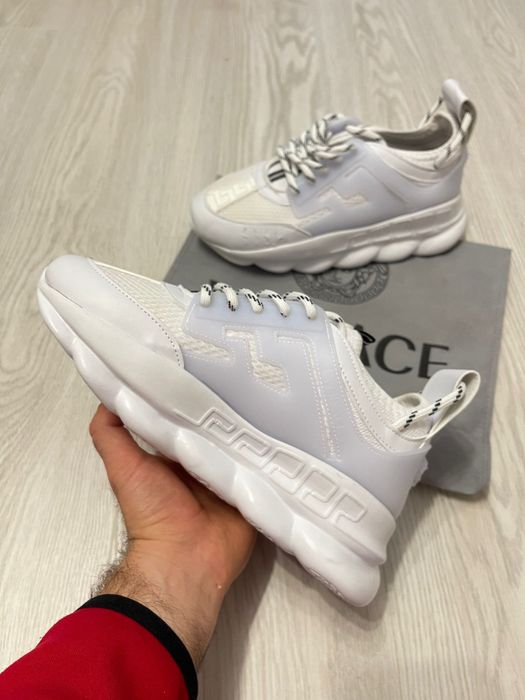 Adidasi Versace CHAIN Baieti |Barbati |Albi&Negrii Adidasi Baieti Fete
