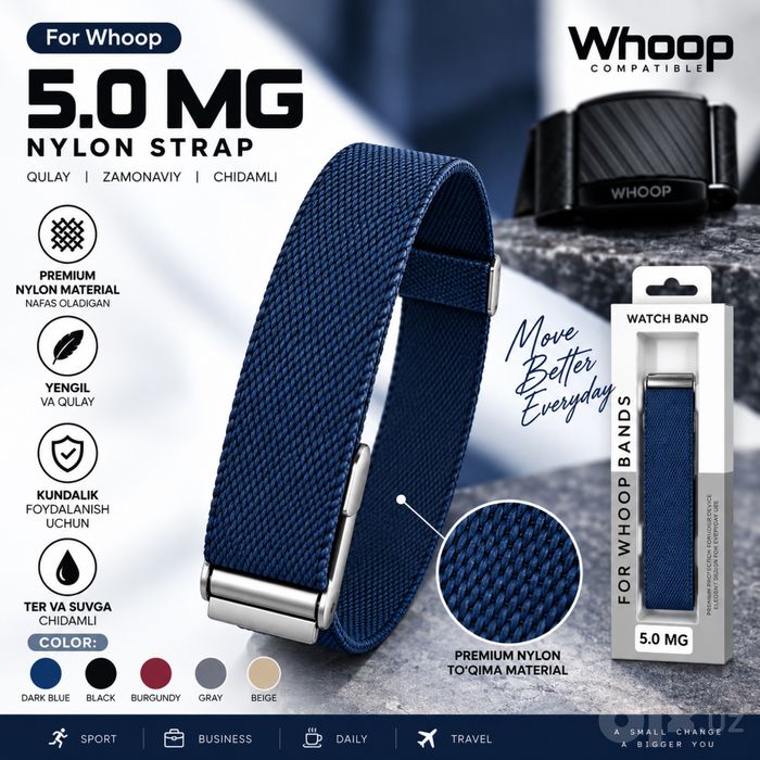 WHOOP 5.0 remeshok — YANGI