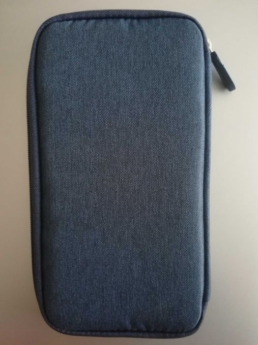 НОВ,Калъф за документи Troika- SAFE FLIGHT, тъмносин,Германия