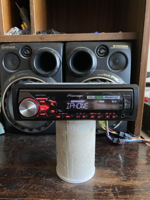 Pioneer MVH-X380BT - BLUETOOTH USB авто радио плеър за кола сд cd (с късо шаси за лесен монтаж)