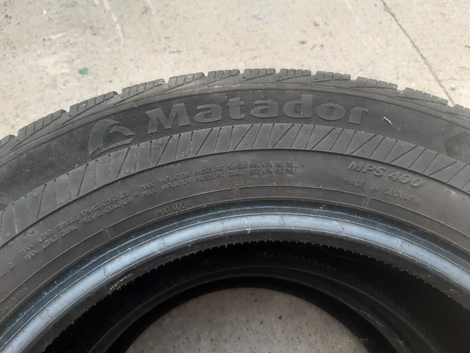 Бусови гуми NORDEX и MATADOR M+S 195/75 R16C грайфер 4-6мм 6 бр.