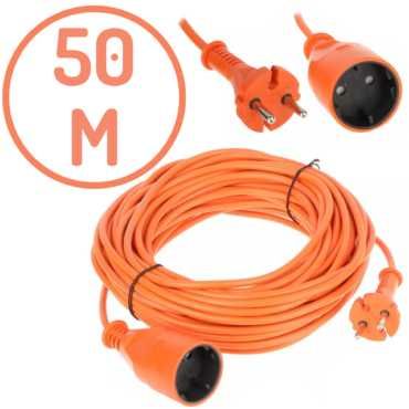 Удължител кабел за ток с щепсел и контакт тип шуко 10м,20м,30м,40м,50м