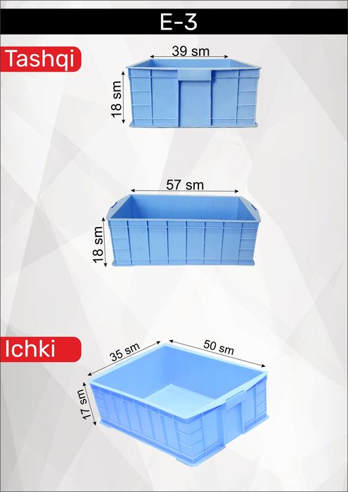 Yashik xar xil turdagi mahsulotlar uchun