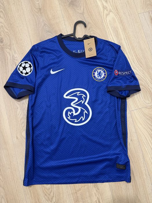 Tricou de fotbal Chelsea Fc patch Champions leagu Nike Kourt Zouma 15 marime M nou cu eticheta