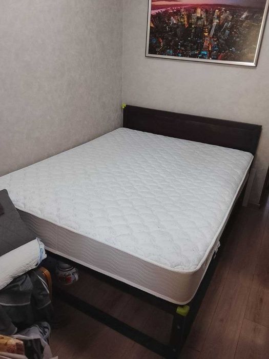 Комплект односпальная Кровать + Матрац ортопед 1.70*2.20. Срочно!