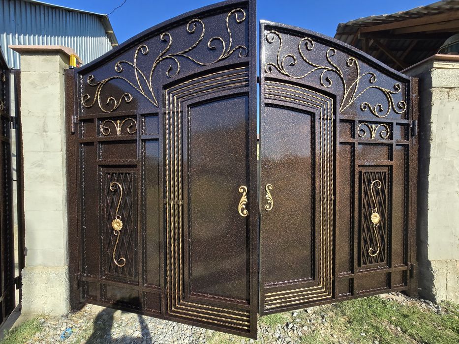 Покраска ворот,крышы,фасада