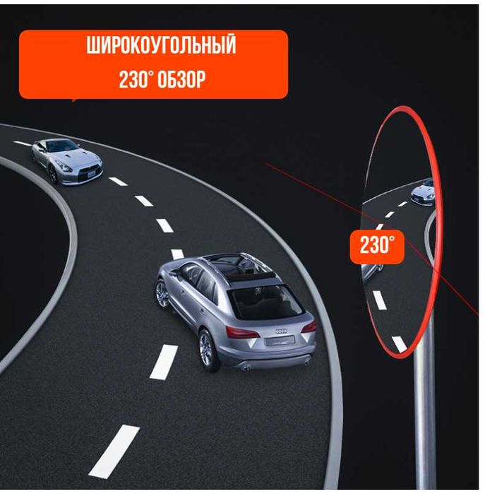 Обзорное дорожное зеркало