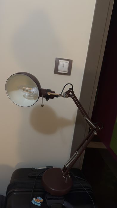 Кафява лампа ИКЕА + крушка