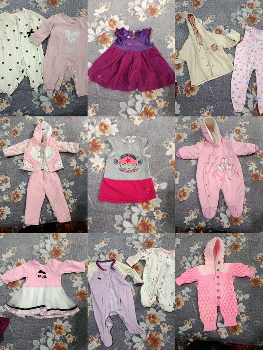 Вещи для девочки 3-9 мес