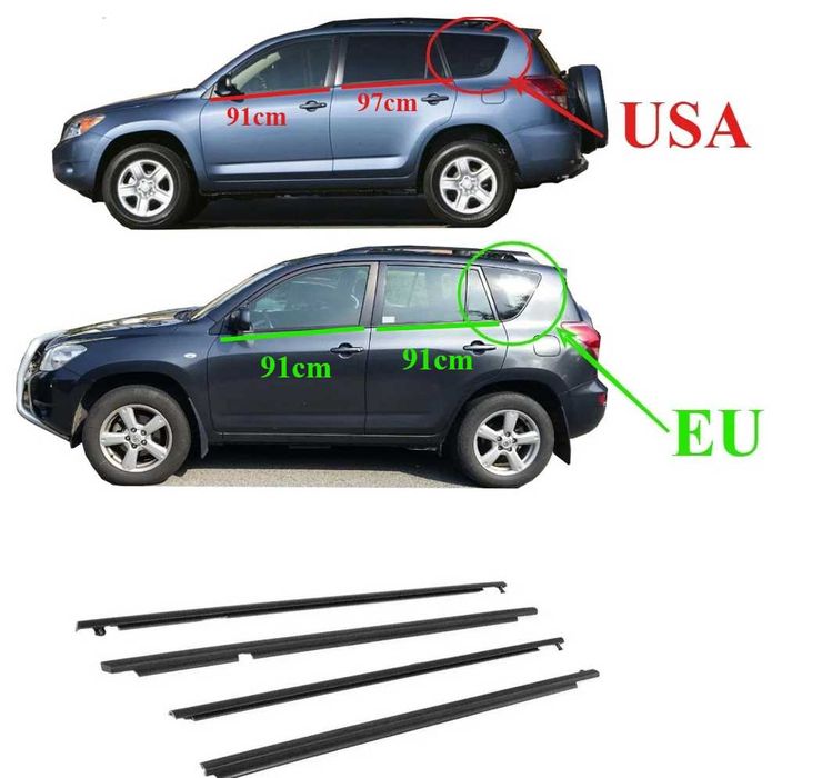 Водобранни лайсни врати Тоyota RAV 4 от 2006 до 2013