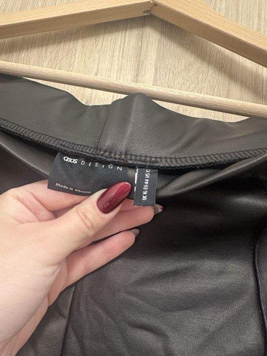 ASOS черен кожен клин