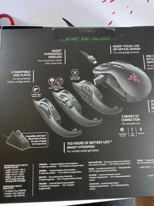 Razer naga pro wireless mouse