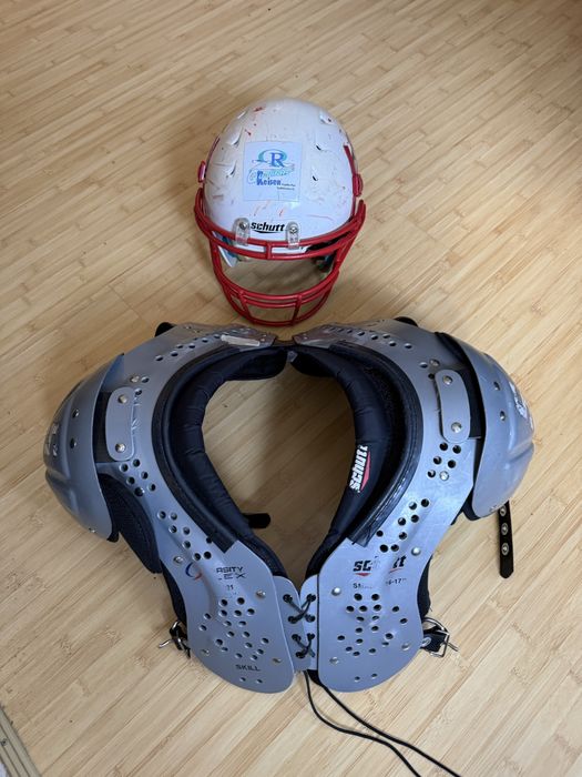 Casca + protectie fitbal american