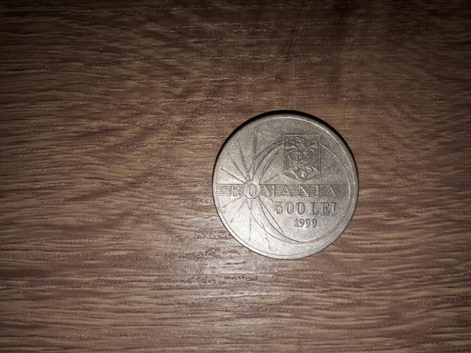 Moneda de 500 lei cu eclipsa din 1999