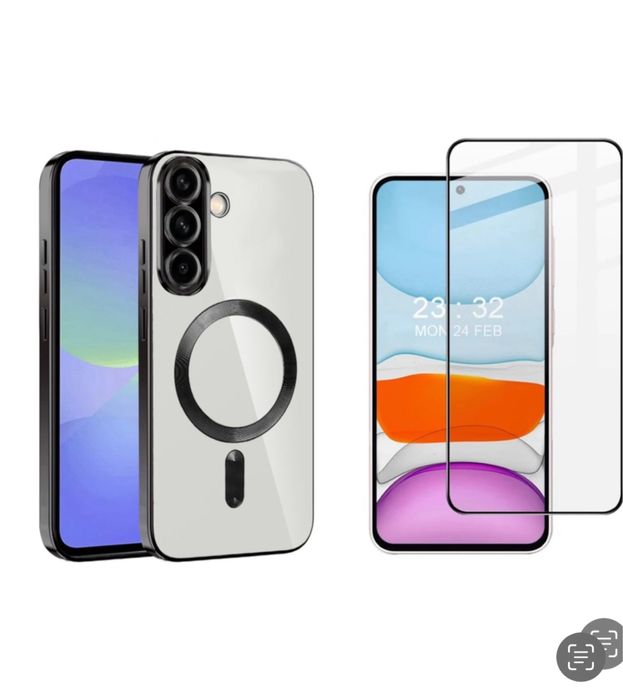 Samsung A16/A17/A07/A26/A36/A56 Husa Magsafe Full Protect+Folie Sticla