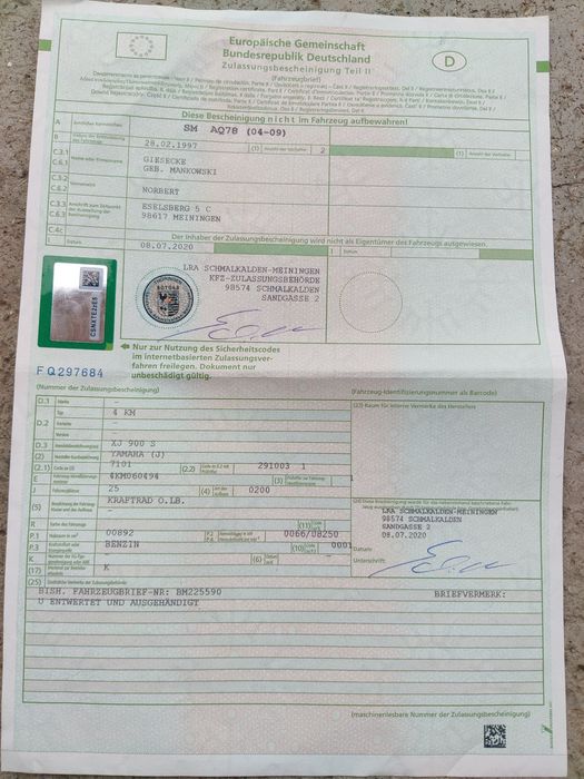 Motor Yamaha diversion 900