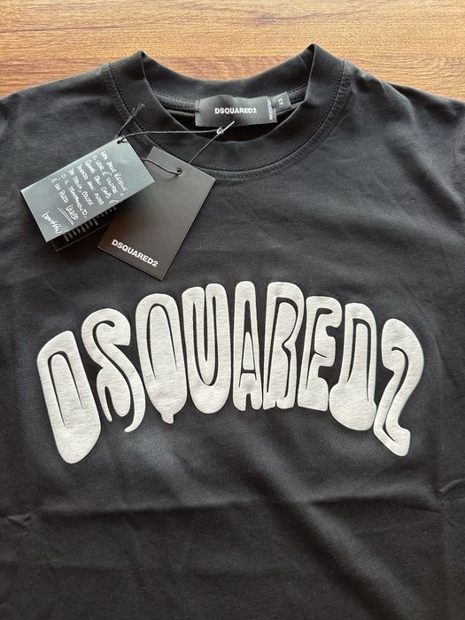 Мъжка,памучна,черна тениска Dsquared