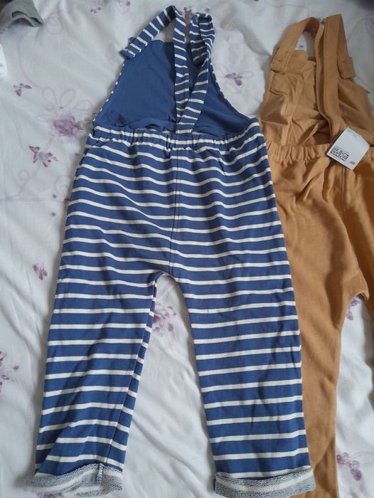 set haine 2 salopete h&m 98 2 3 ani băiat băiețel noi eticheta
