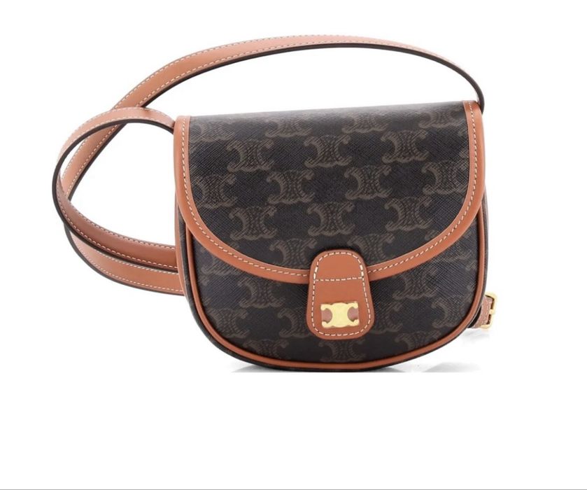Дамска чанта Celine Mini Besace Triomphe Canvas