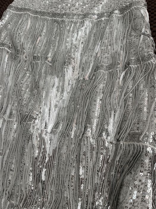 Рокля със сребристи пайети размер С-М