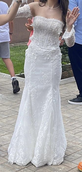 Rochie mireasă sirenă dantelă Sinatra by Monreal Elite Mariaj