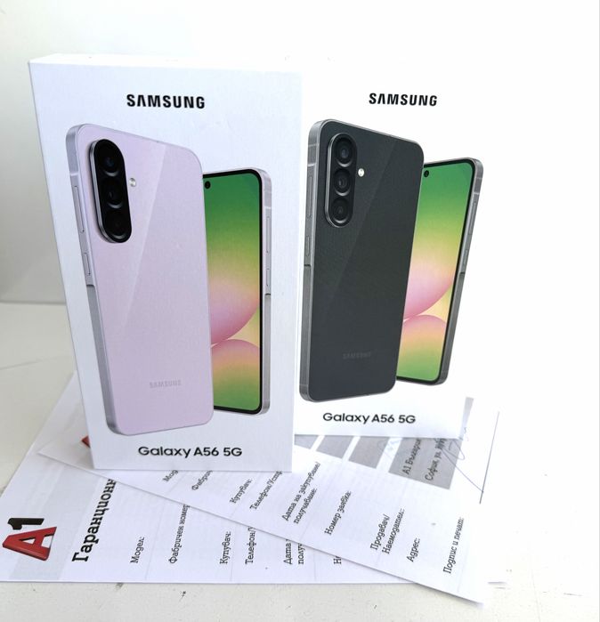 НОВ! Samsung Galaxy A56 5G 128GB Graphite / Pink 2г.ГАРАНЦИЯ!
