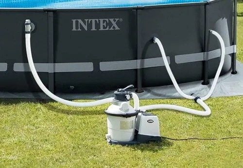 Маркуч за басейн INTEX, 150 см, PVC, диаметър 38 мм, издръжлив, бял
