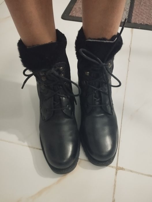 Ботинки кожанные