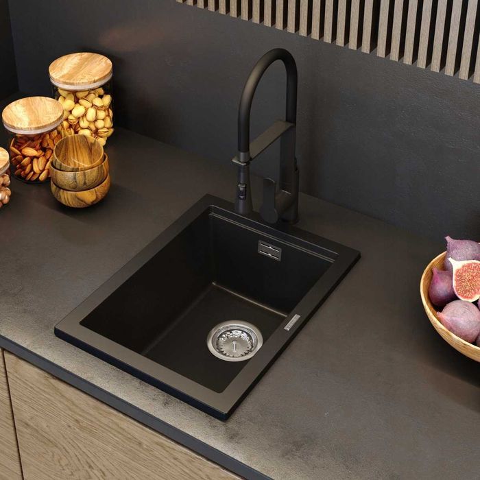 Компактна гранитна мивка Granitan Tuga 38см