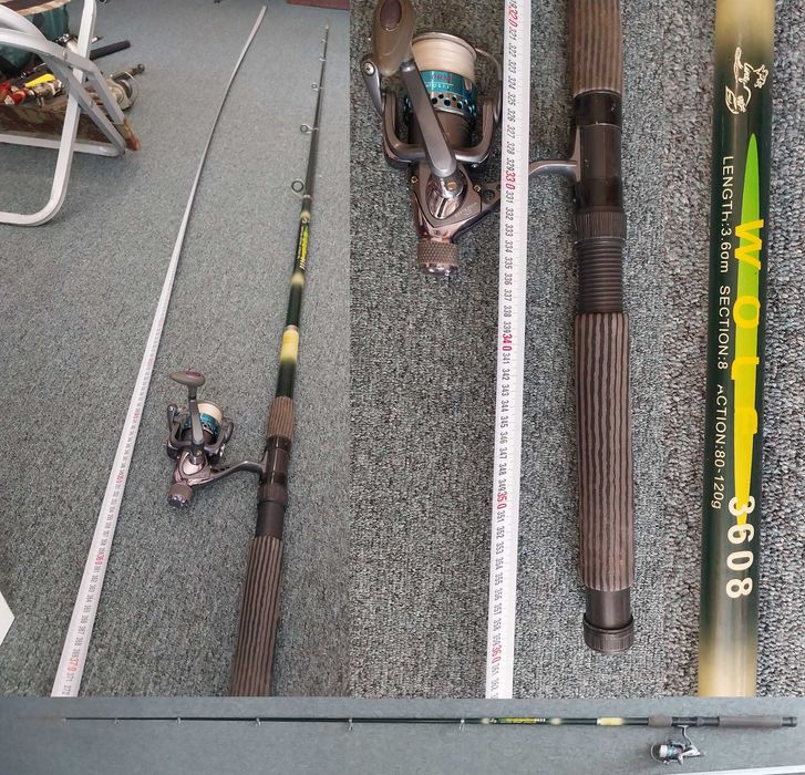 Директен телескоп, различни видове въдици, макари