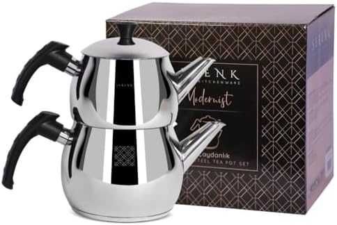 Комплект иноксови чайници 1L + 1.5L за индукция 18/10