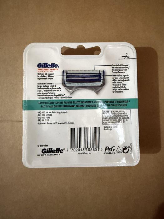 Set 6 rezerve lame Gillette Skinguard Sensitive originale sigilate
