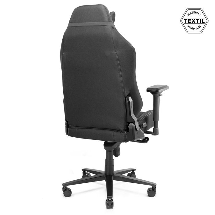 Scaun Gaming Dr.Shield Capsule Textil, Rezistenta 200 KG - Negru