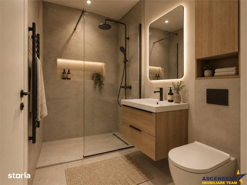 Dublu confort: 2 camere decomandate, 2 bai, 2 balcoane, clasa A, insor