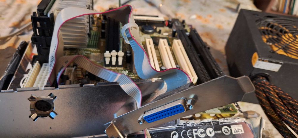 Kit retro Pentium 2 slot 1 placa baza processor memorie placa video