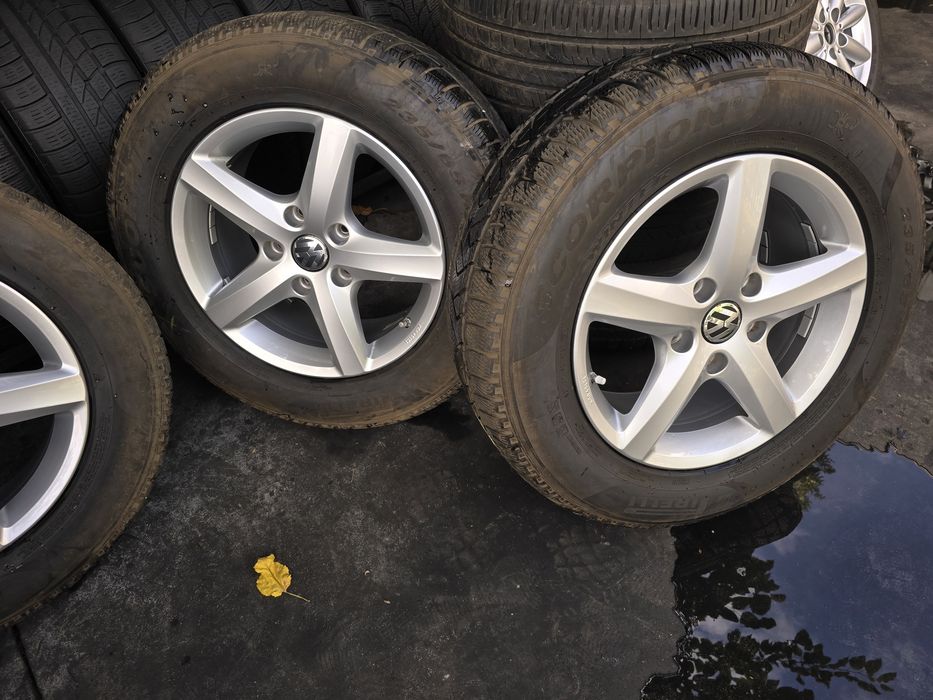 4 roți Volkswagen tuareg 7.5 j x17 et.50  cu anv. iarna