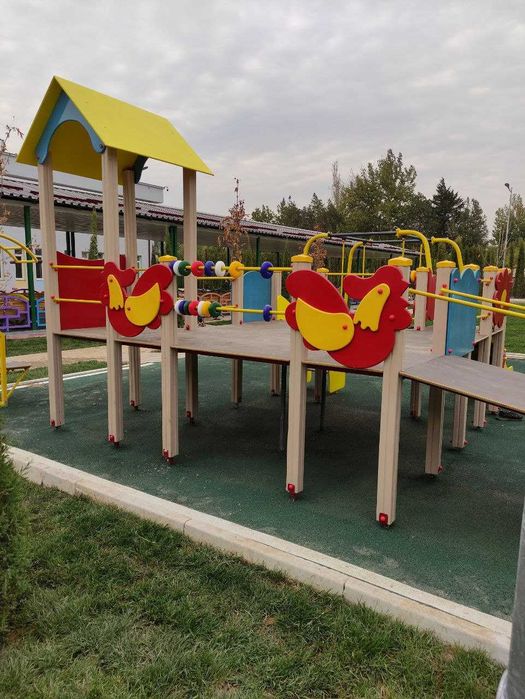 Производим уличные детские площадки и воркаут-зоны под ключ.