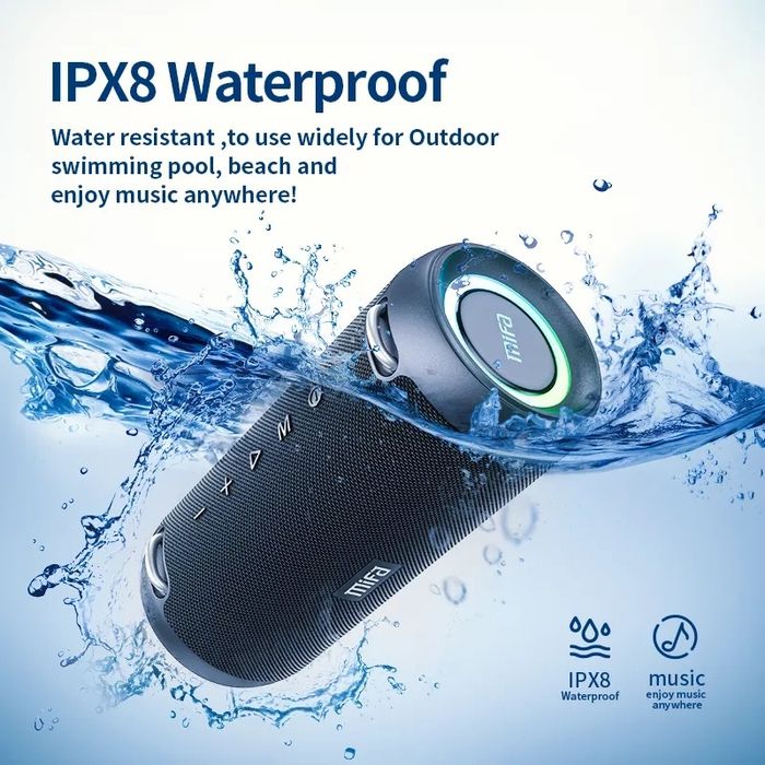 Boxă portabila 60w Super Bass IPX8 Waterproof 30ore functionare