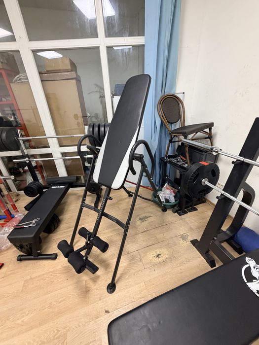 Set banca+Suport haltera pt. Piept si geno reglabile cu bara sau fara