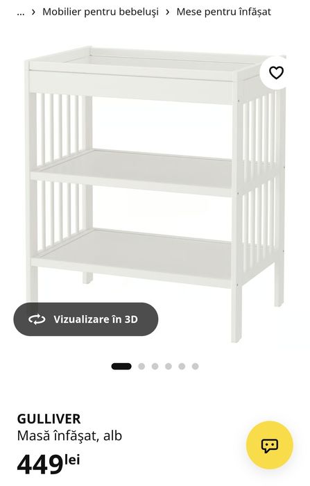 Masa de înfășat Bebe, Ikea