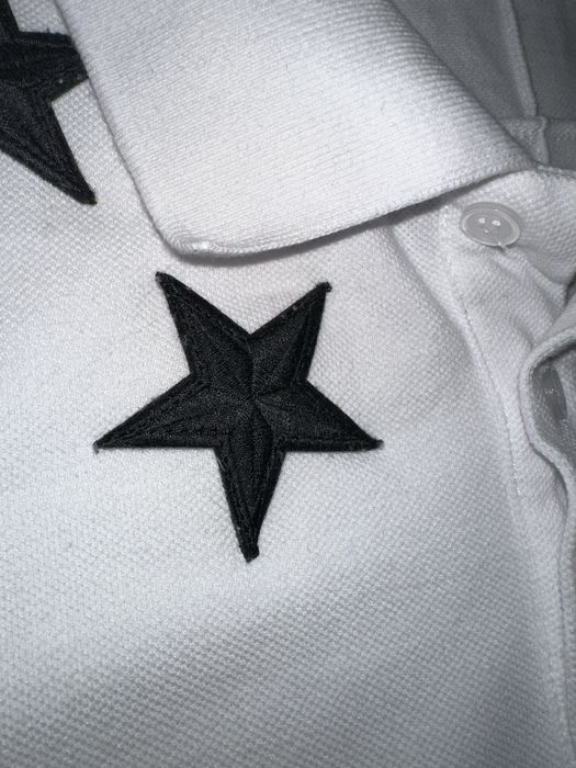 Tricou GVNCHY star polo alb