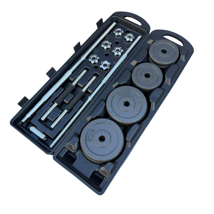 Комплект дъмбели и лост 50 кг